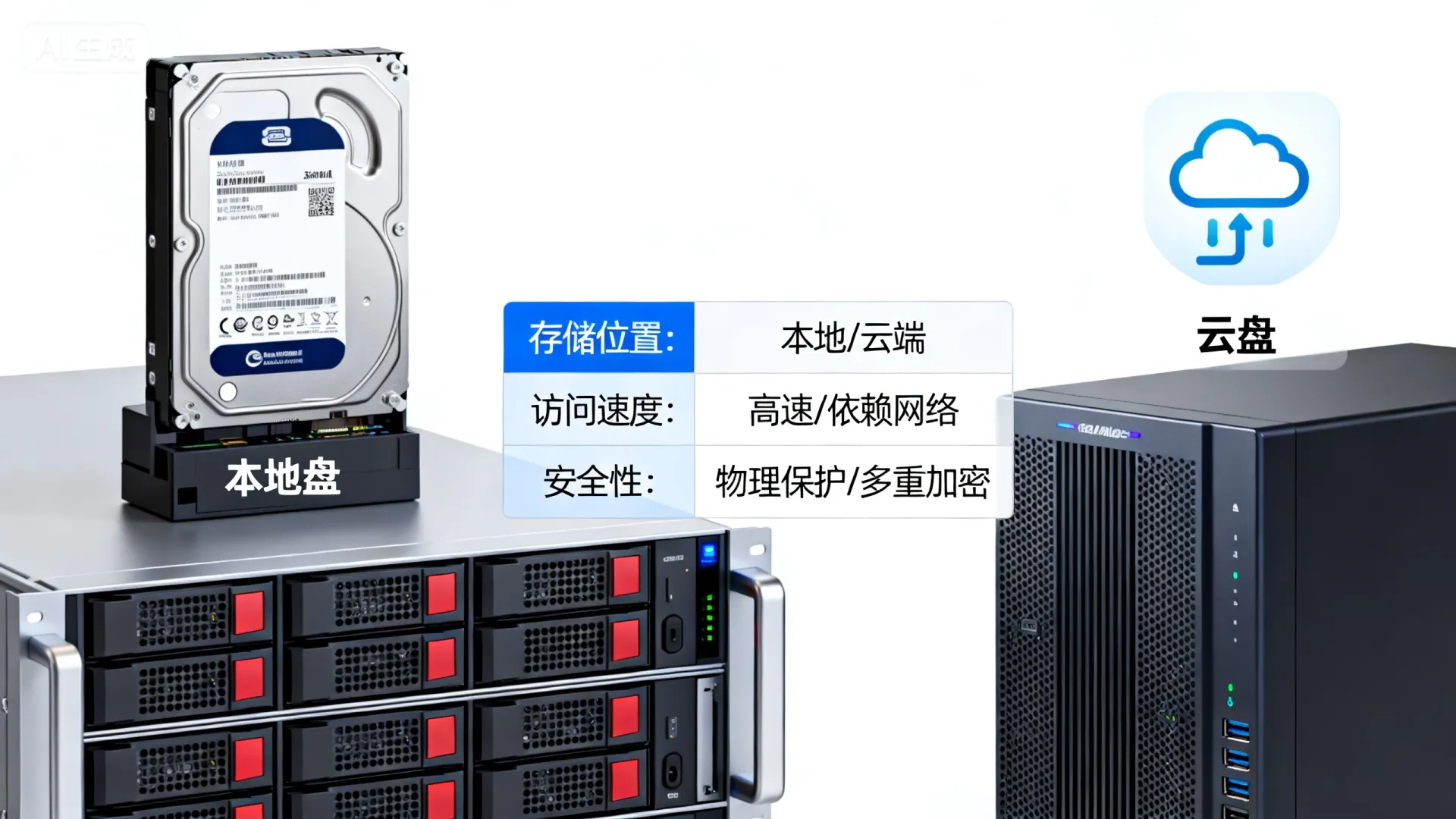 服务器本地盘和云盘哪个好?二者区别与优缺点详解 服务器本地盘和云盘哪个好