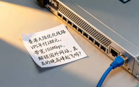 香港大陆优化线路VPS年付288元，带宽150Mbps，解锁国外网站，真的晚高峰起飞吗？