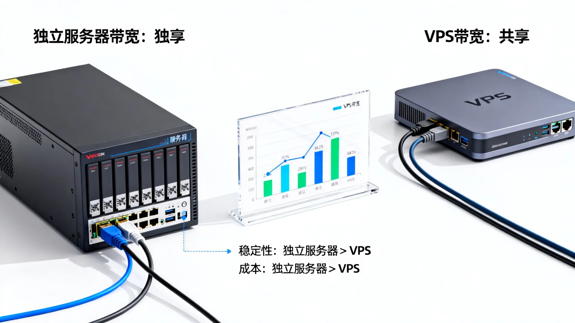 独立服务器带宽和VPS带宽区别在哪? 独立服务器带宽和VPS带宽区别在哪