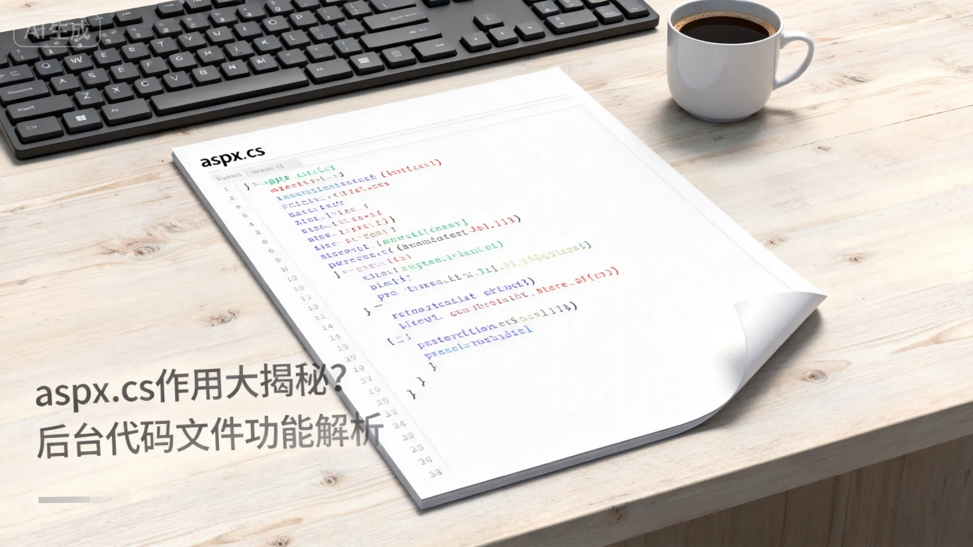 aspx.cs作用大揭秘?后台代码文件功能解析 aspx.cs作用大揭秘?后台代码文件功能解析