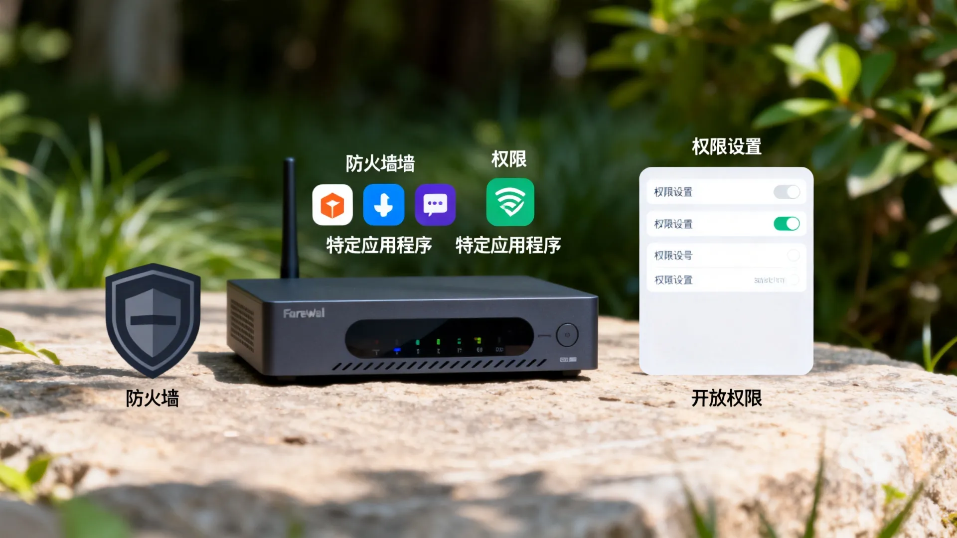防火墙如何给应用程序开放权限