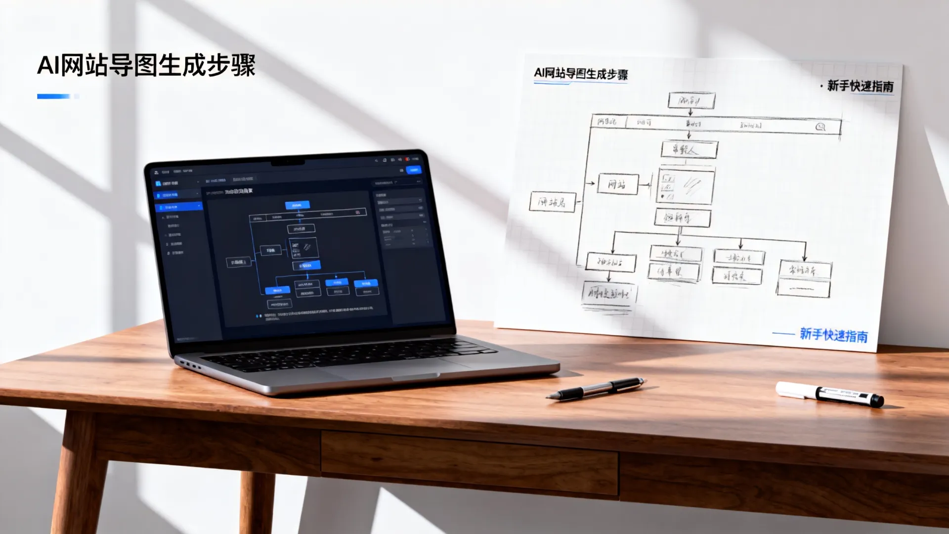 AI网站导图怎么做?新手如何快速生成网站结构图 新手如何快速生成网站结构图