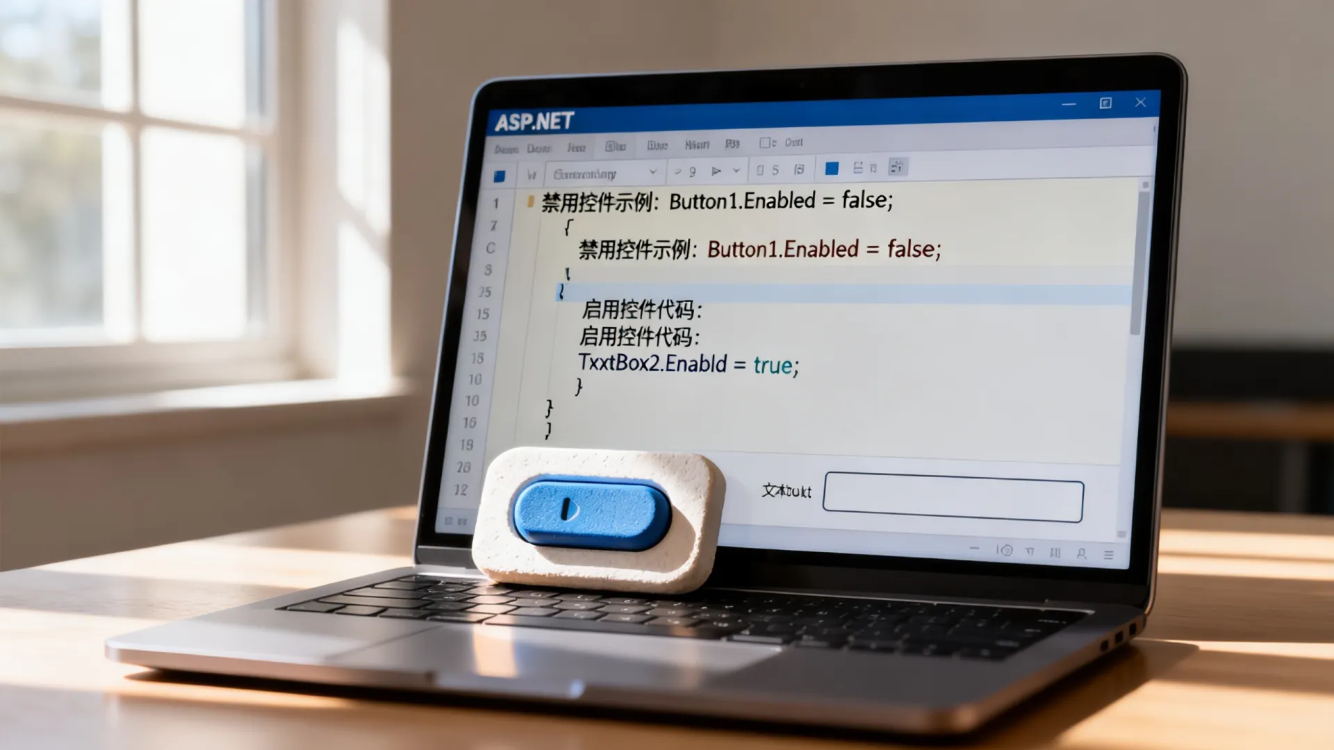 aspnet简单实现禁用或启用页面中的某一类型的控件