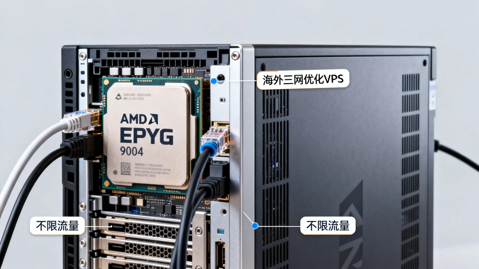 海外三网优化 无限流量VPS - AMD EPYC 9004,不限制流量 海外三网优化 无限流量VPS