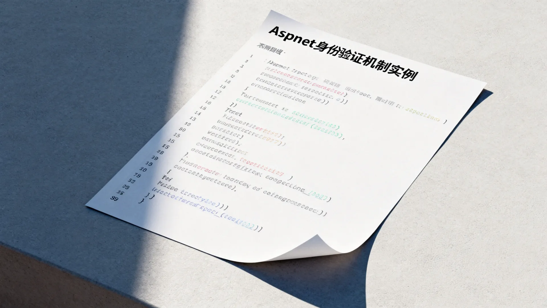 aspnet身份验证机制实例代码 aspnet身份验证机制实例代码