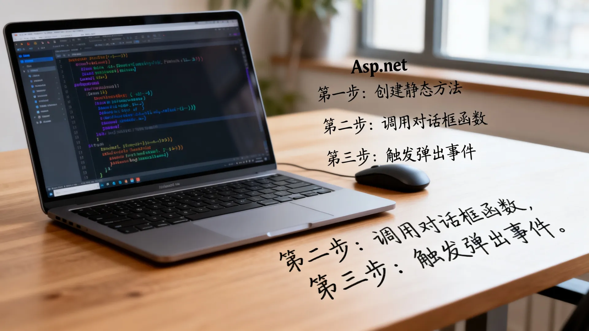 aspnet静态方法弹出对话框实现思路