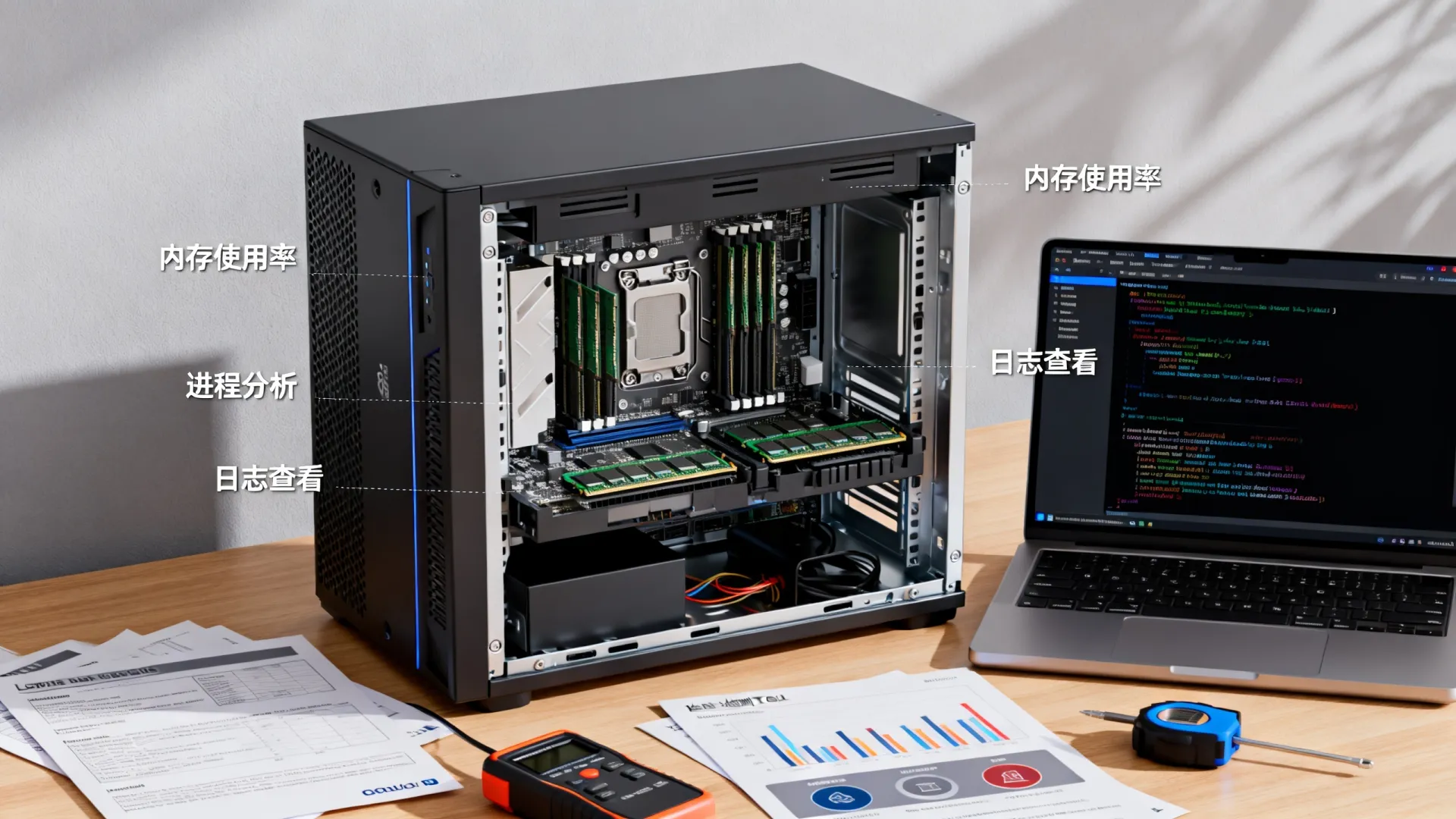 服务器显示内存不足怎么查看