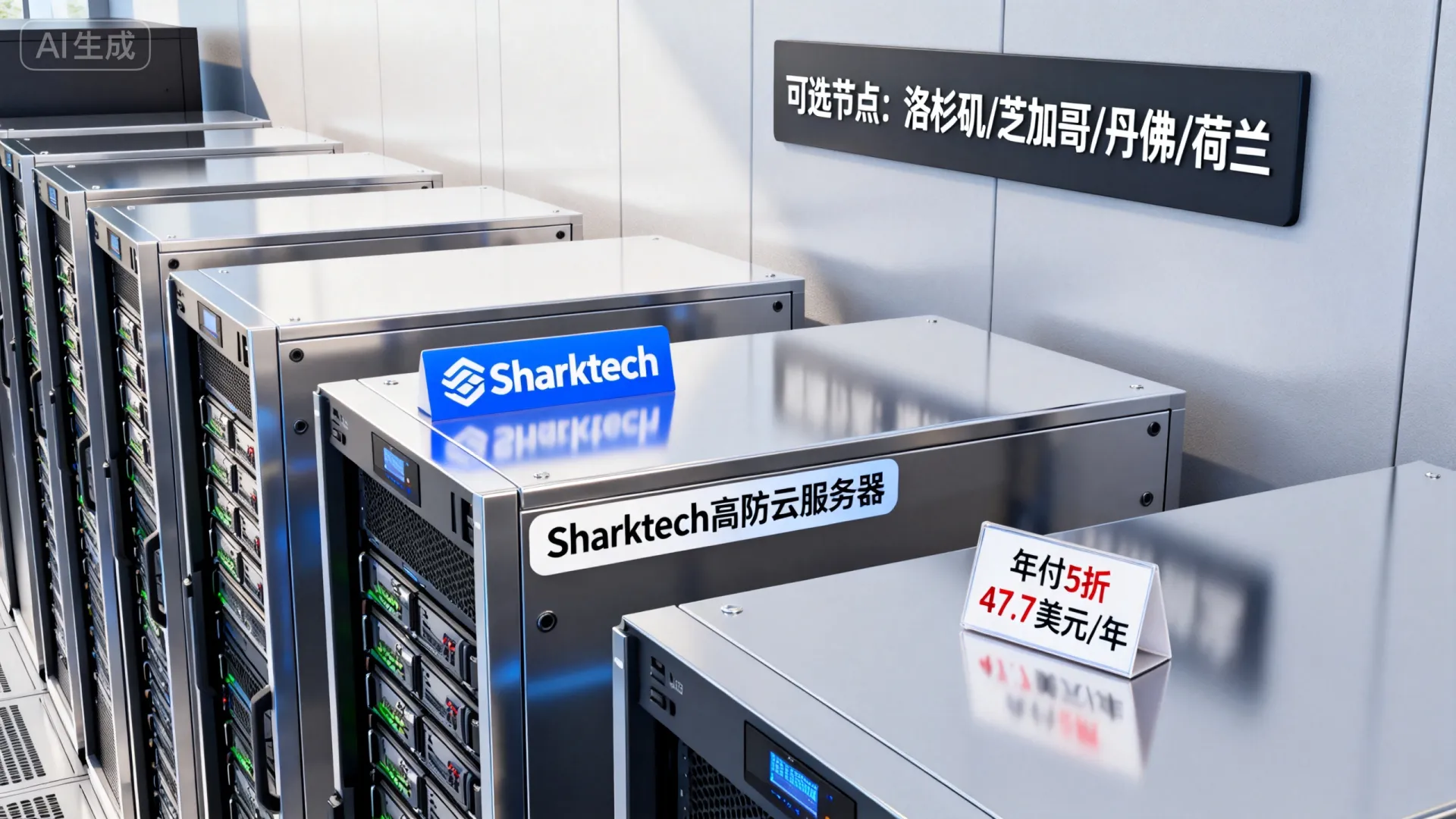 Sharktech：高防云服务器年付5折，.7/年(1核/2G/40G/1Gbps@4TB流量/60Gbps防御)，有洛杉矶/芝加哥/丹佛/荷兰 - VPS评测 - 国外VPS，国外VPS商家，评测及优惠