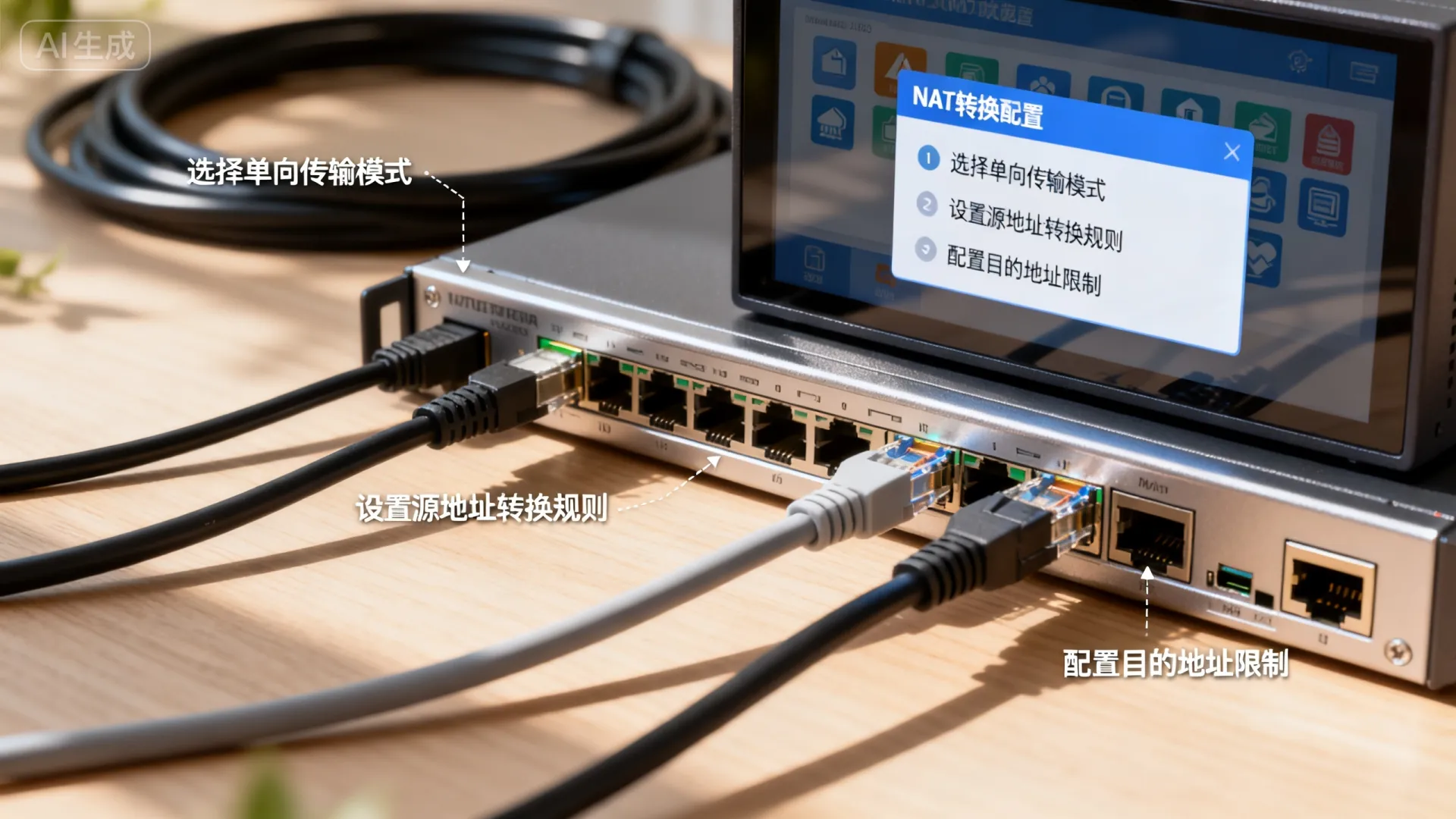 防火墙nat转换如何设单向传输 防火墙nat转换如何设单向传输
