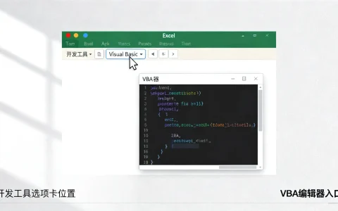 VBA开发工具在哪里，Excel VBA编辑器怎么打开