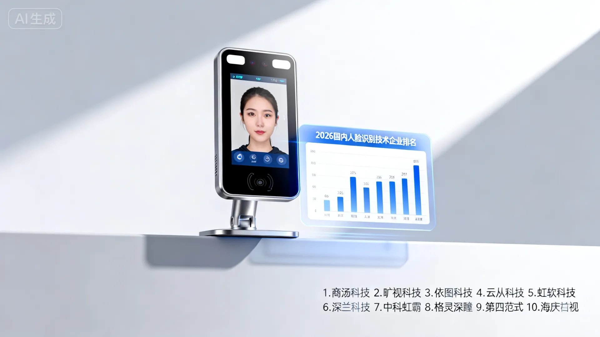 国内人脸识别公司哪家强?2026最新十大技术企业排名! 国内人脸识别公司哪家强?2026最新十大技术企业排名!