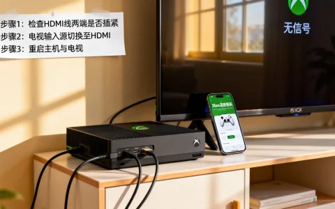 Xbox怎么连接主机，连接电视显示无信号怎么办？