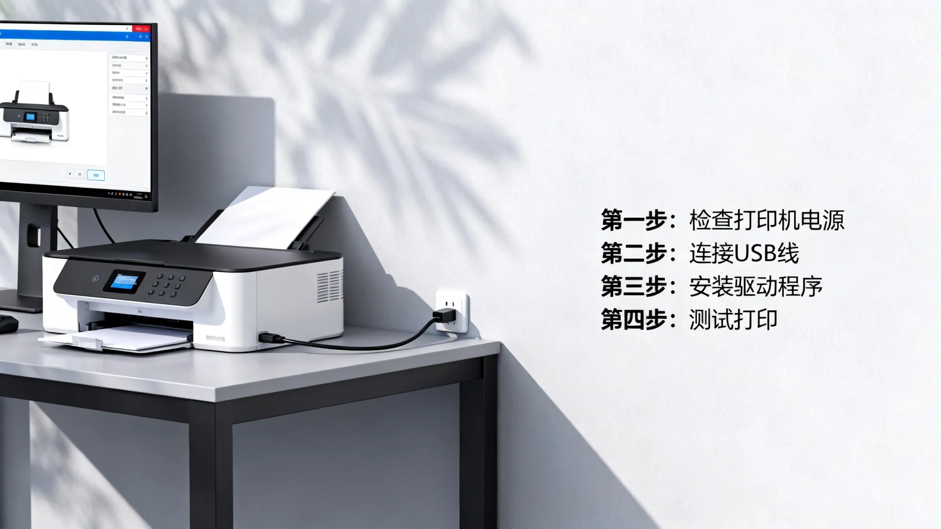 安装打印机连接电脑教程图解