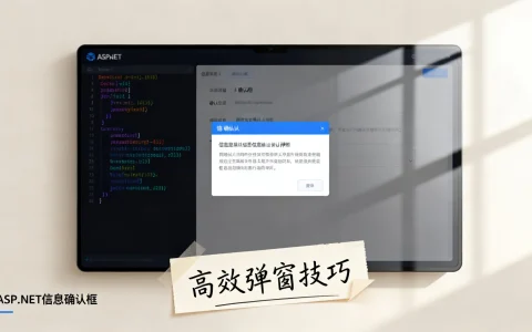 如何正确创建ASP.NET信息确认框？高效弹窗技巧与实例解析