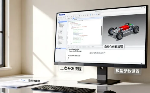 Adams二次开发怎么做？定制化建模实现自动化仿真流程
