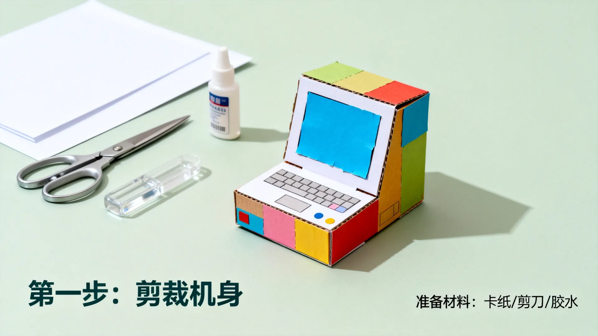 用纸做迷你小电脑 用纸做迷你小电脑