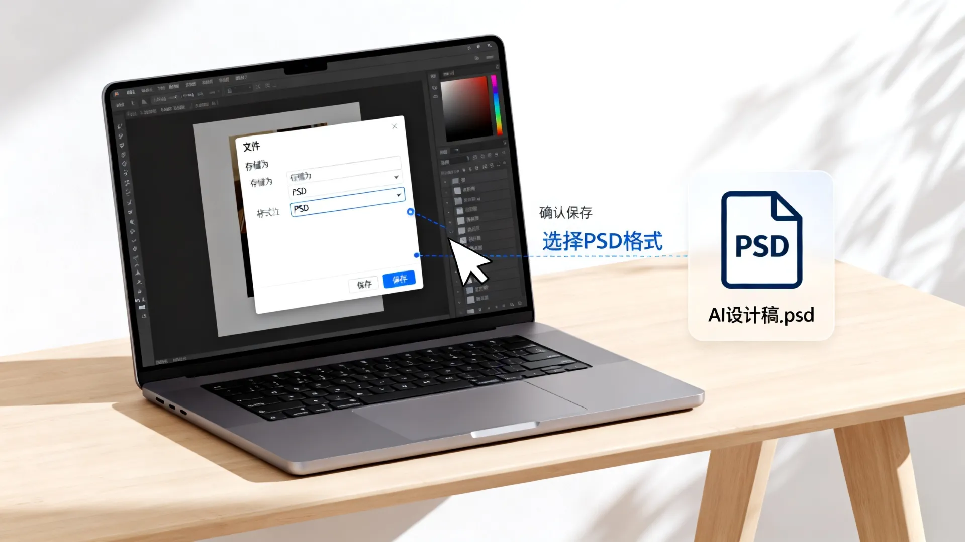 ai怎么存储为psd ai怎么存储为psd