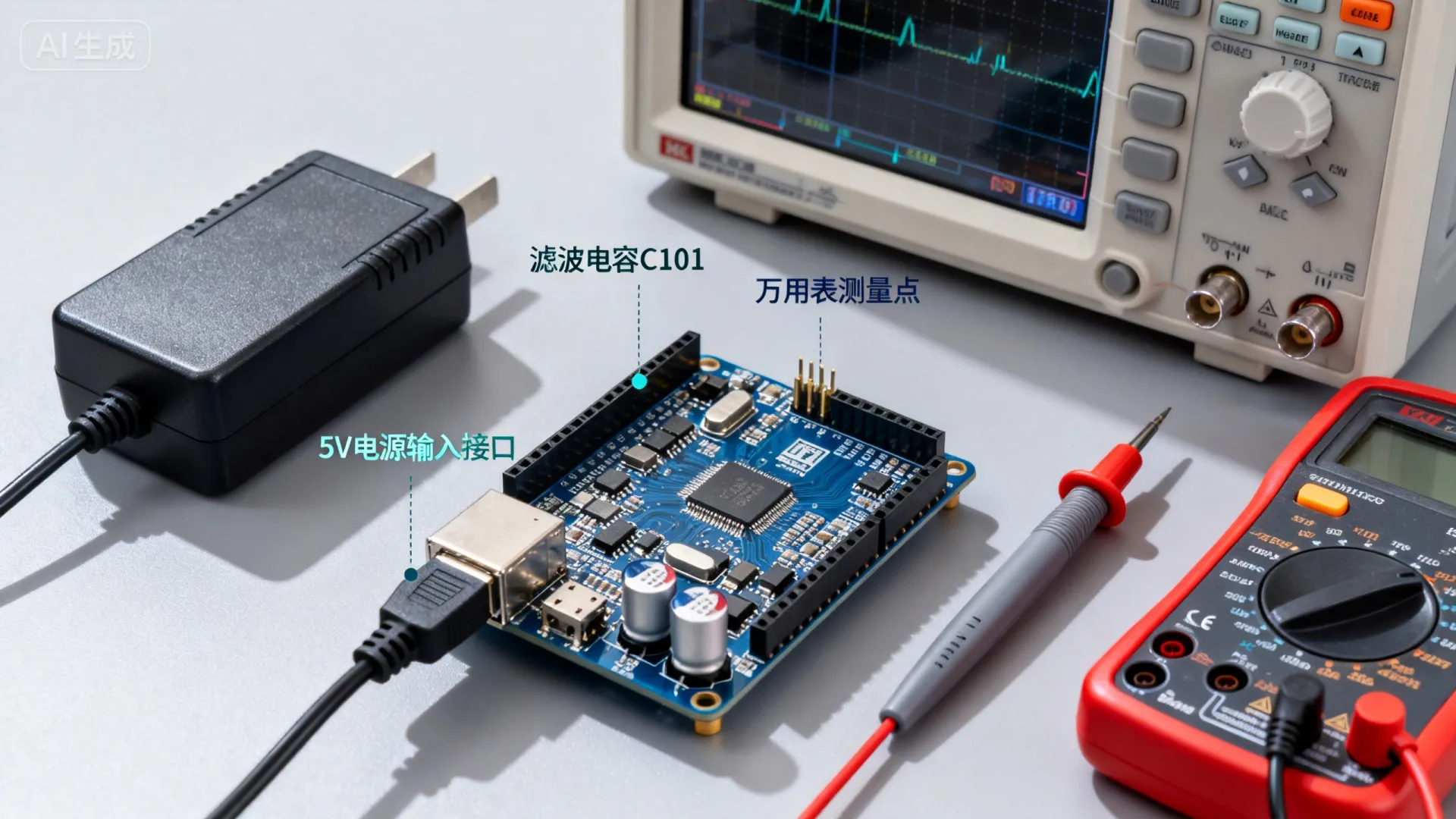 为什么开发板5V供电不稳定？如何解决开发板5V供电异常问题