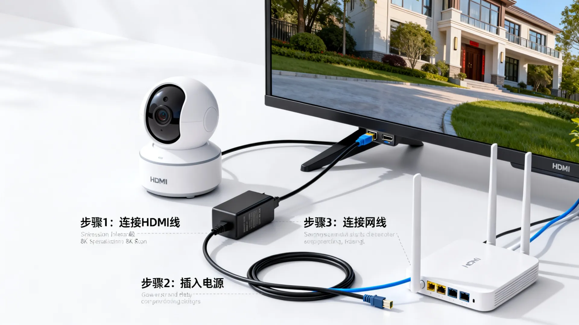监控摄像怎样连接电视机 监控摄像怎样连接电视机