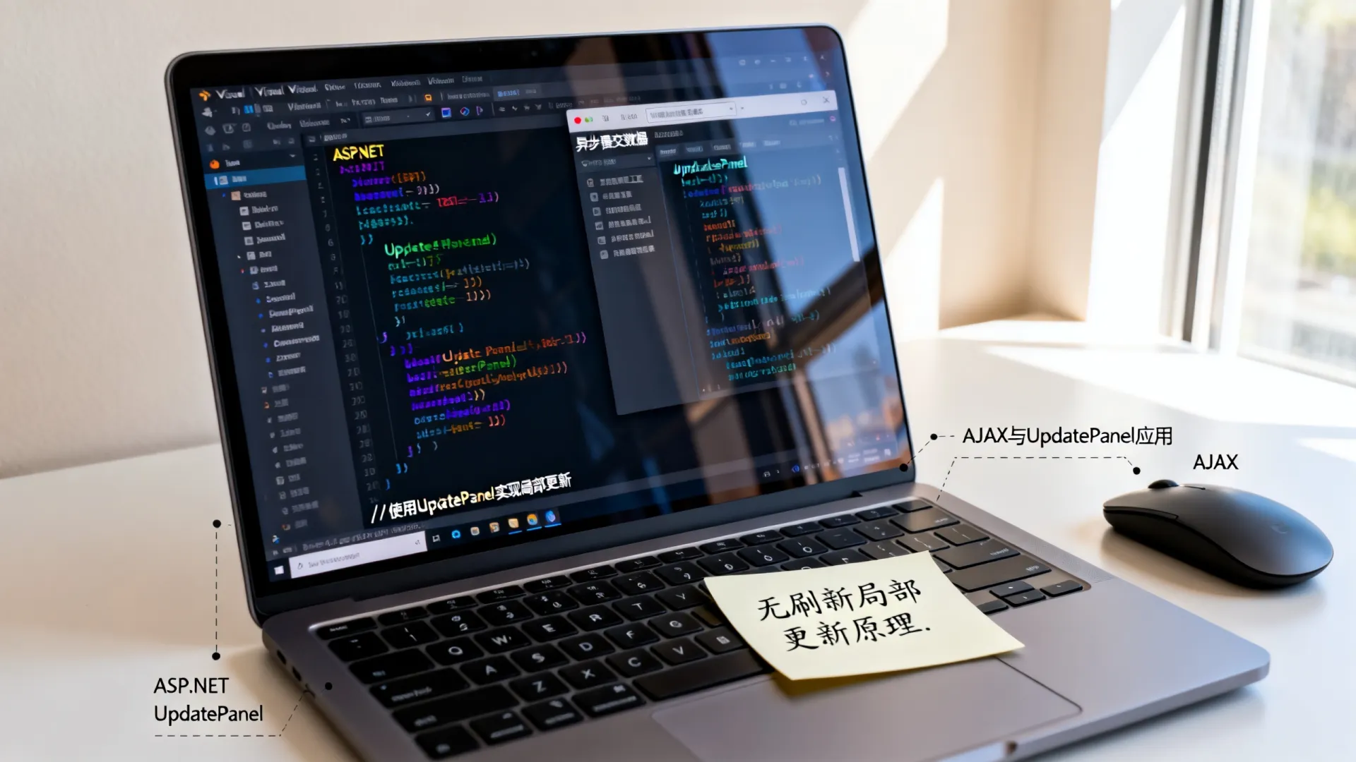 如何实现ASP.NET无刷新局部更新?异步提交数据AJAX与UpdatePanel应用 异步提交数据AJAX与UpdatePanel应用