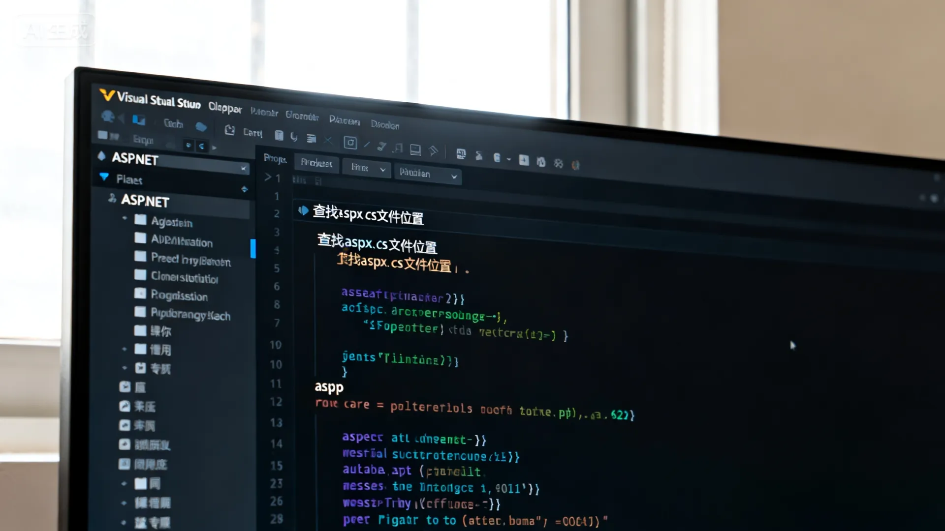 ASP.NET中aspx.cs文件的位置如何查找? ASP.NET中aspx.cs文件的位置如何查找?