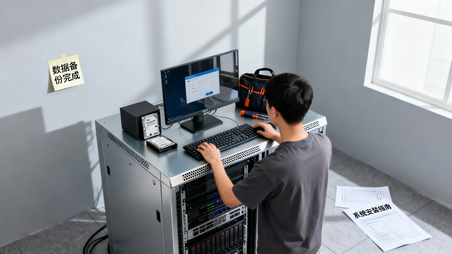 服务器更换操作系统教程