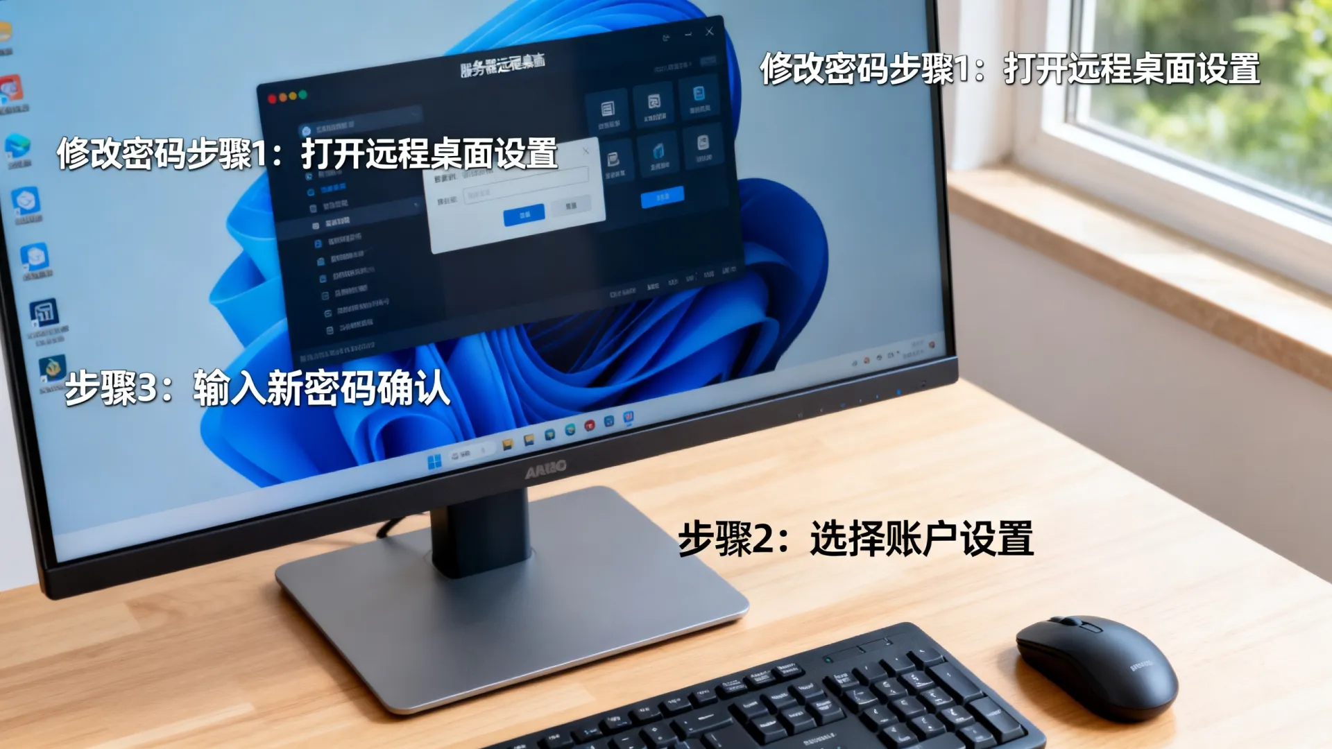 服务器更改远程桌面用户名和密码 服务器更改远程桌面用户名和密码