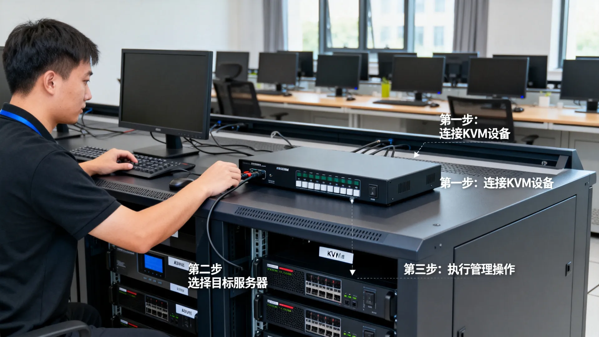如何正确操作服务器机房KVM管理? 如何正确操作服务器机房KVM管理