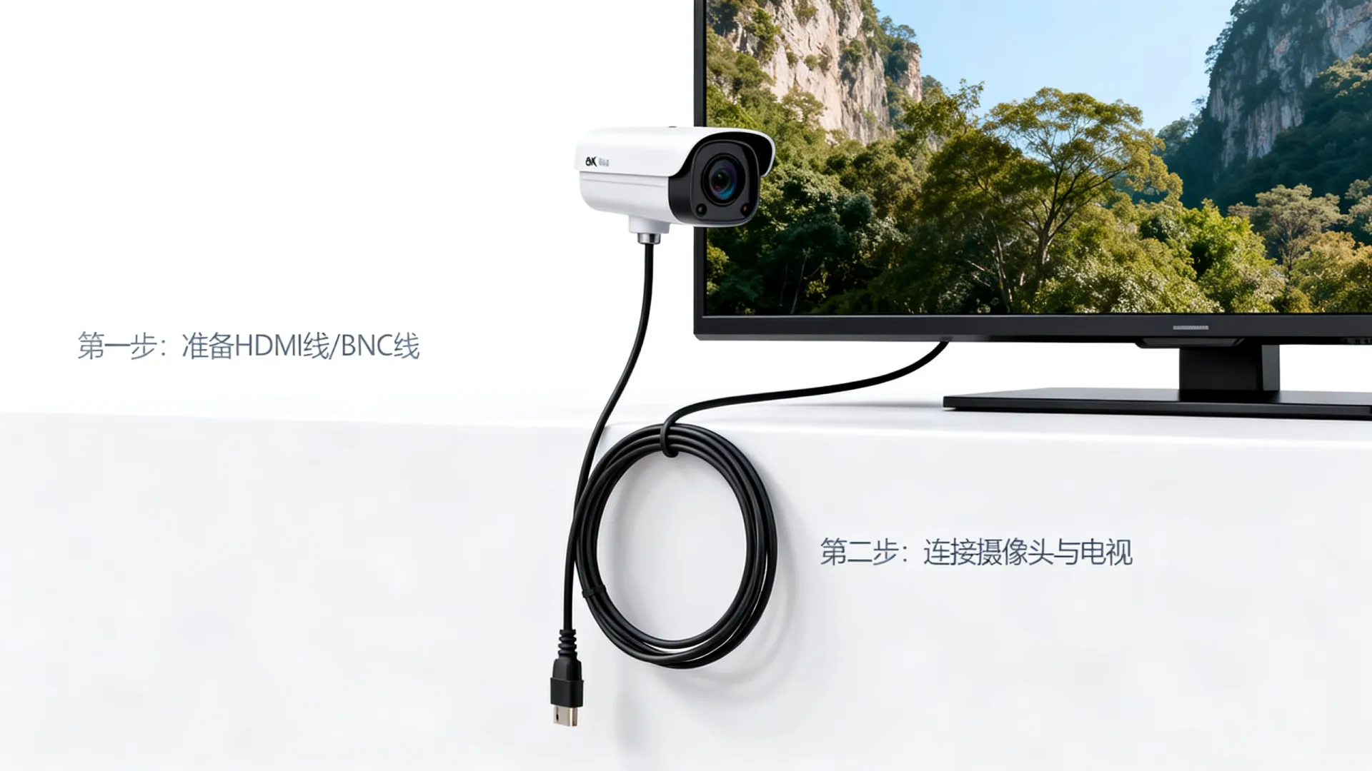 监控摄像头连接电视