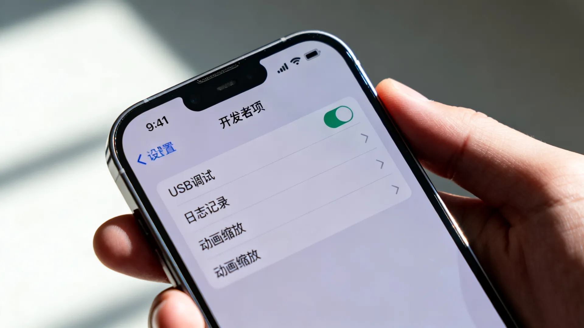 苹果设置里的开发者