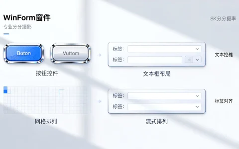 C窗体程序开发如何设计用户界面？WinForm控件布局技巧详解