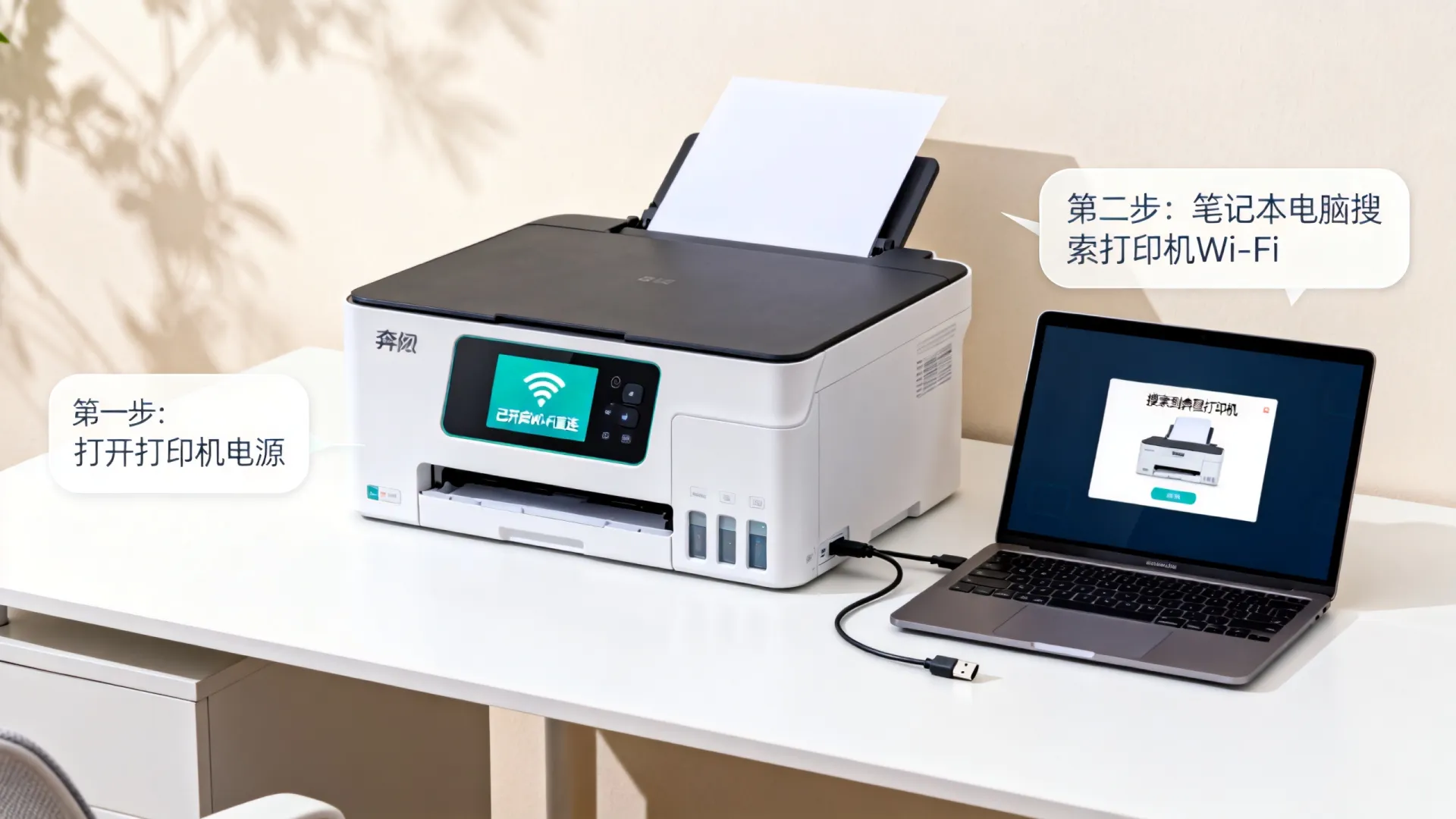 奔图打印机怎样连接笔记本电脑 奔图打印机怎样连接笔记本电脑