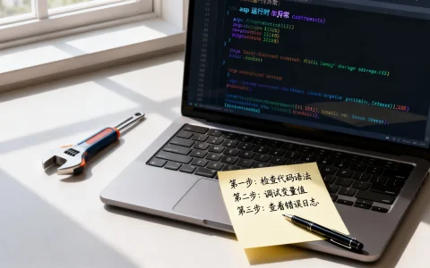 asp代码运行时出现异常，如何排查和解决常见问题？