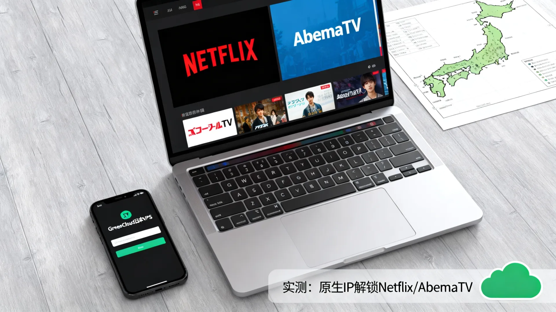 GreenCloud日本VPS实测如何?|原生IP解锁Netflix/AbemaTV GreenCloud日本VPS实测如何