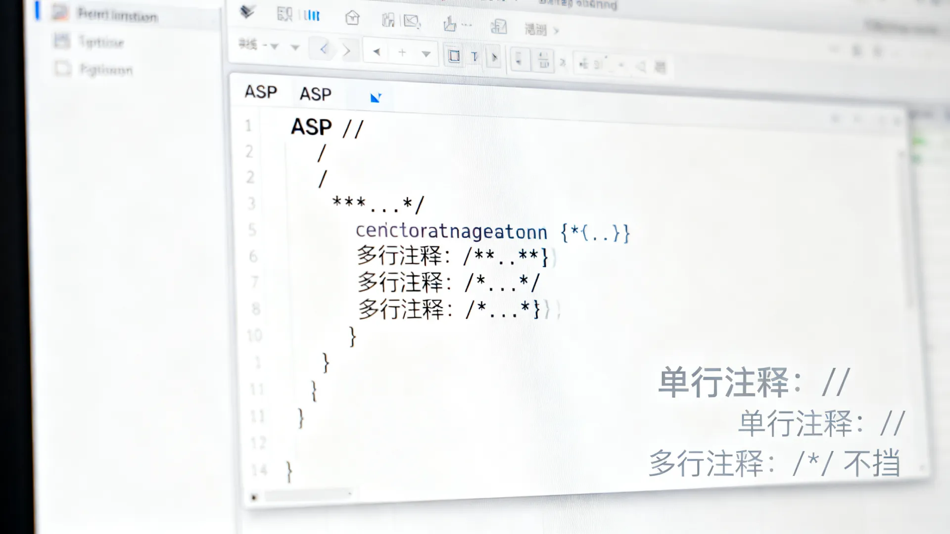 asp中的注释符号