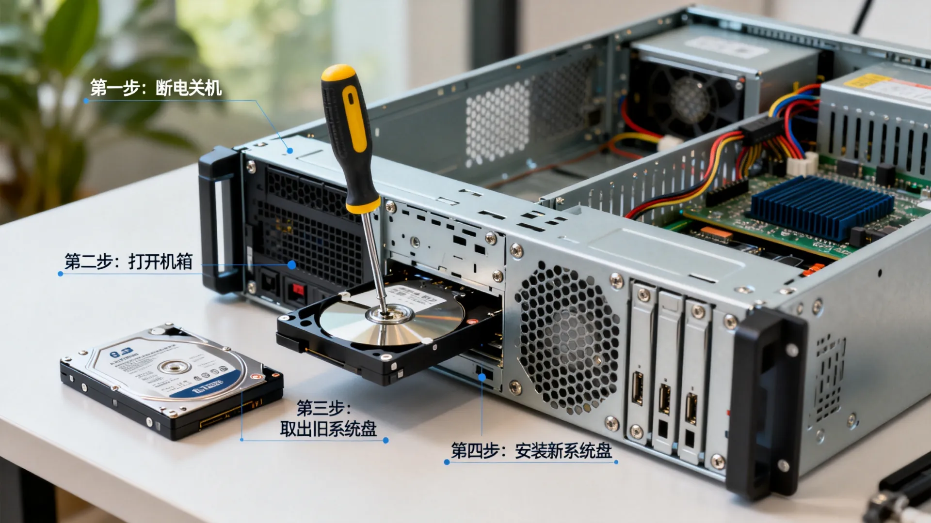 服务器更换系统盘 服务器更换系统盘
