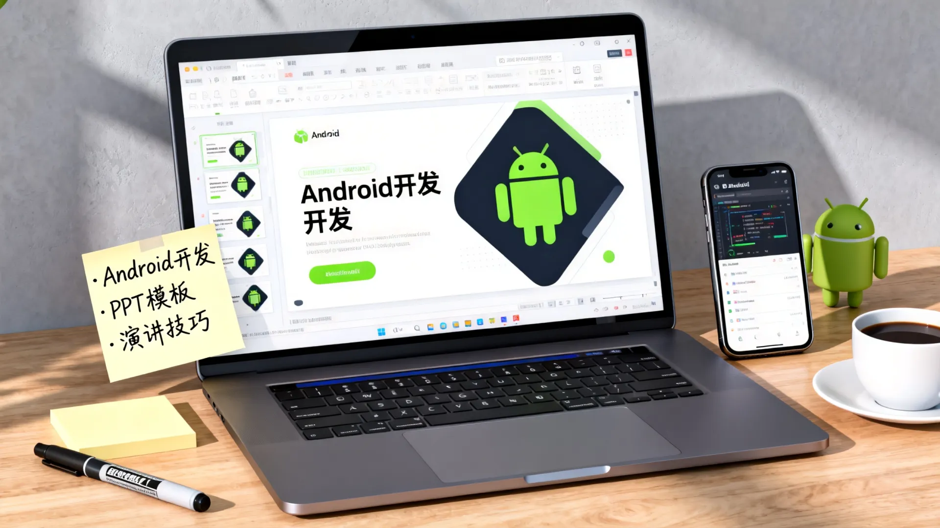 如何制作吸引眼球的Android开发演讲PPT?精选模板与演讲技巧分享 如何制作吸引眼球的Android开发演讲PPT