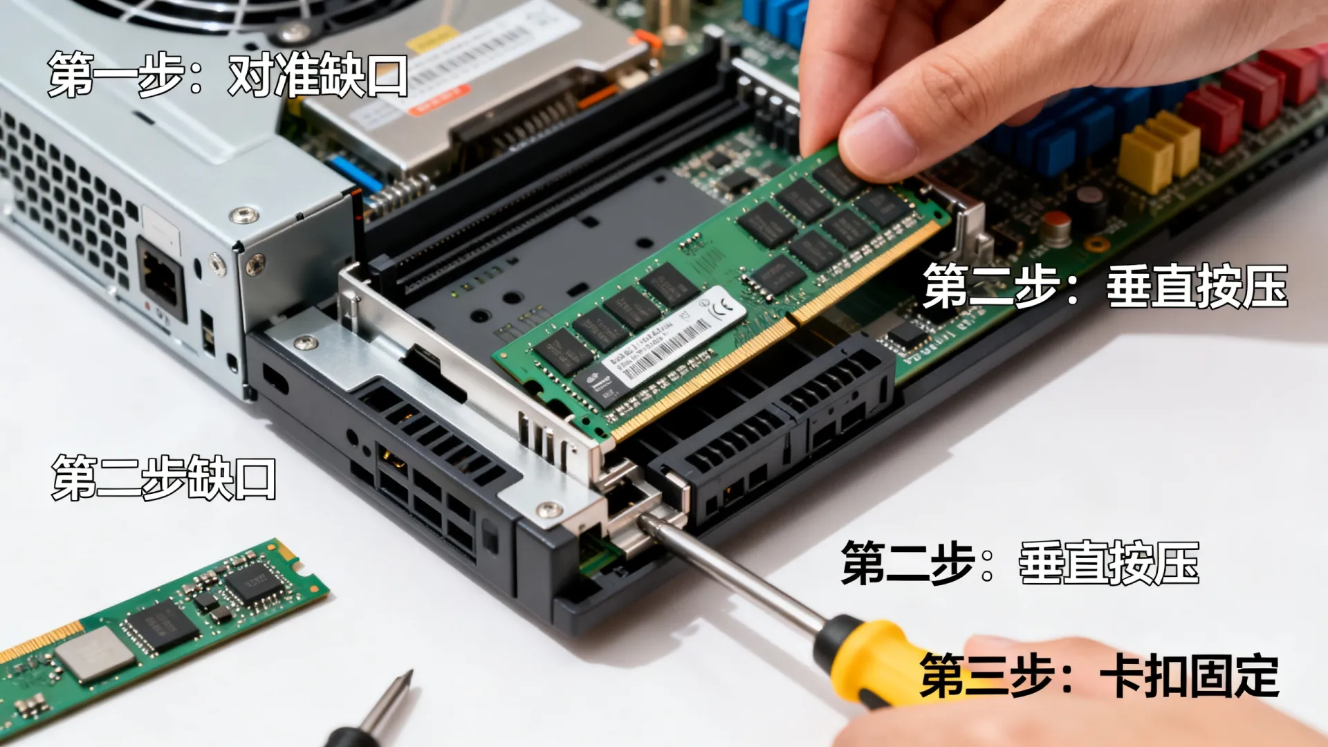 服务器内存条怎么安装?示意图详解步骤教程 服务器内存条怎么安装?示意图详解步骤教程