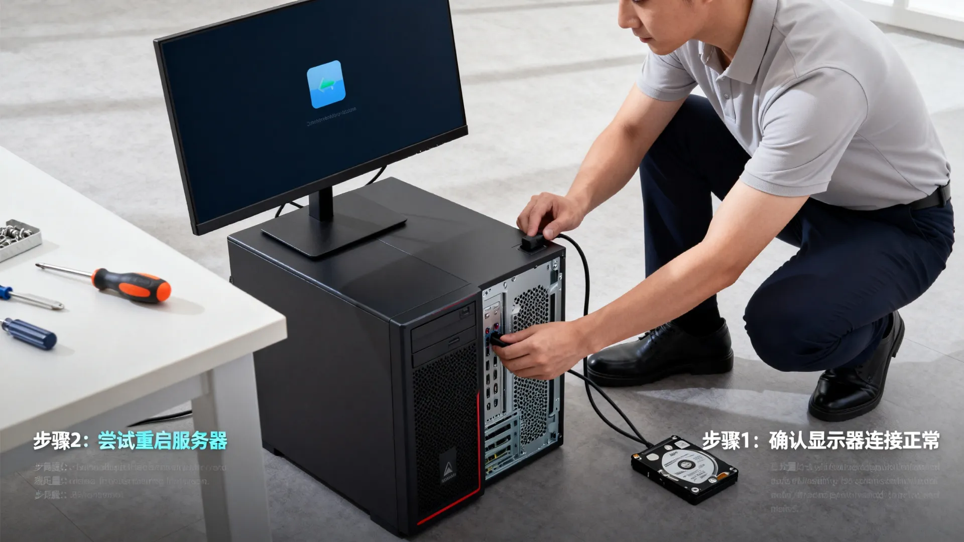 服务器显示器怎么进入 服务器显示器怎么进入