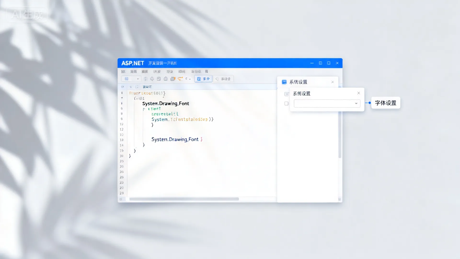 如何在ASP.NET中调用系统设置字体文本框? - ASP.NET开发实战技巧 如何在ASP.NET中调用系统设置字体文本框? - ASP.NET开发实战技巧