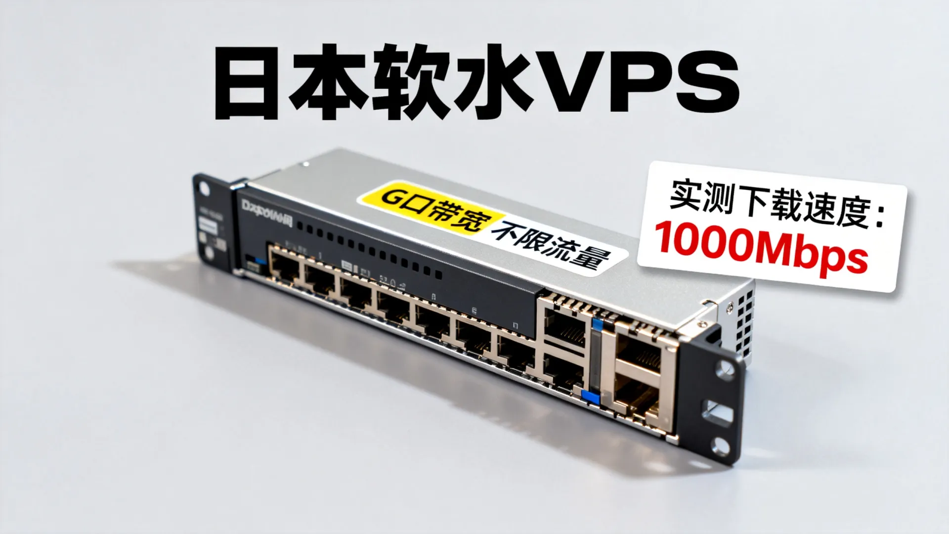 日本软银线路大带宽VPS测评：G口不限流量