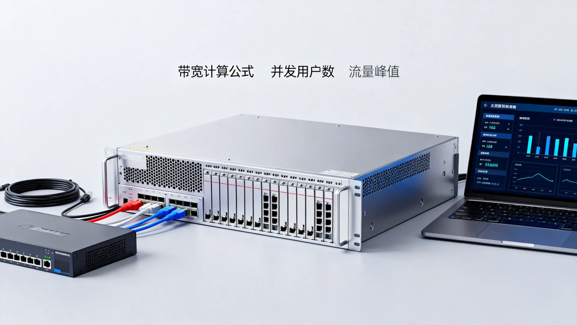 在部署服务器时如何计算最大带宽需求以确保高性能