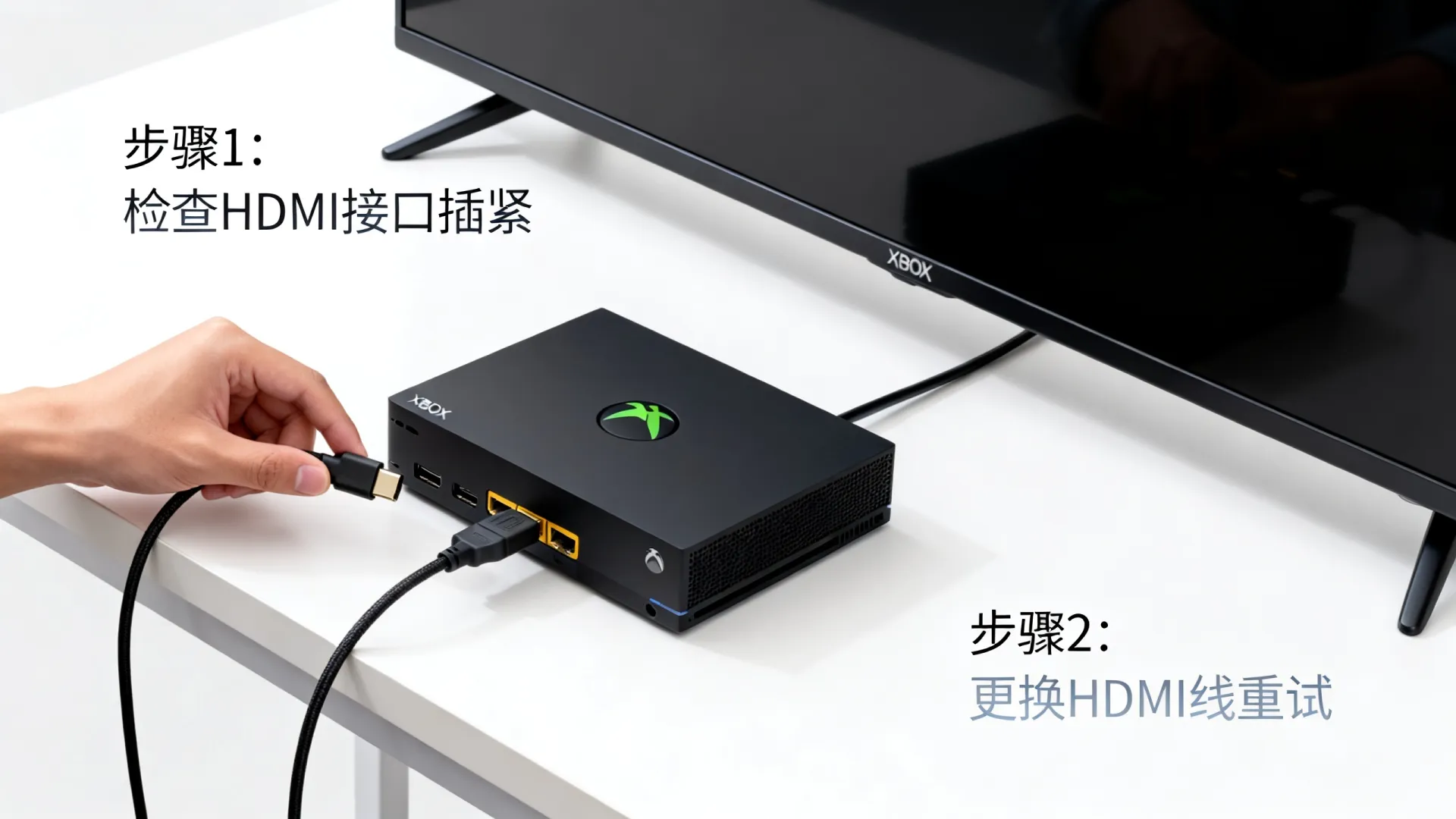 xbox连接电视无信号 xbox连接电视无信号
