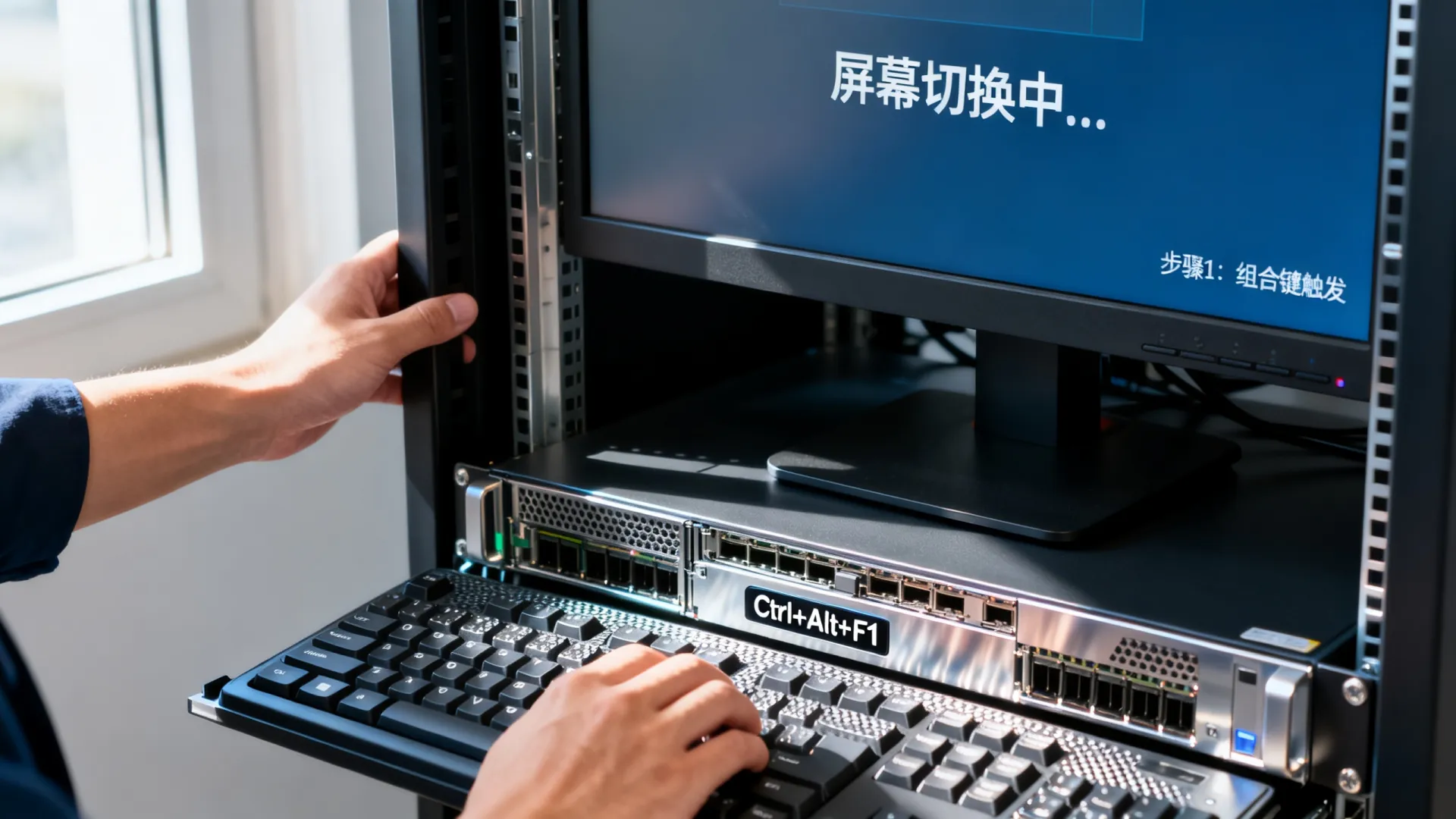 服务器显示切换快捷键