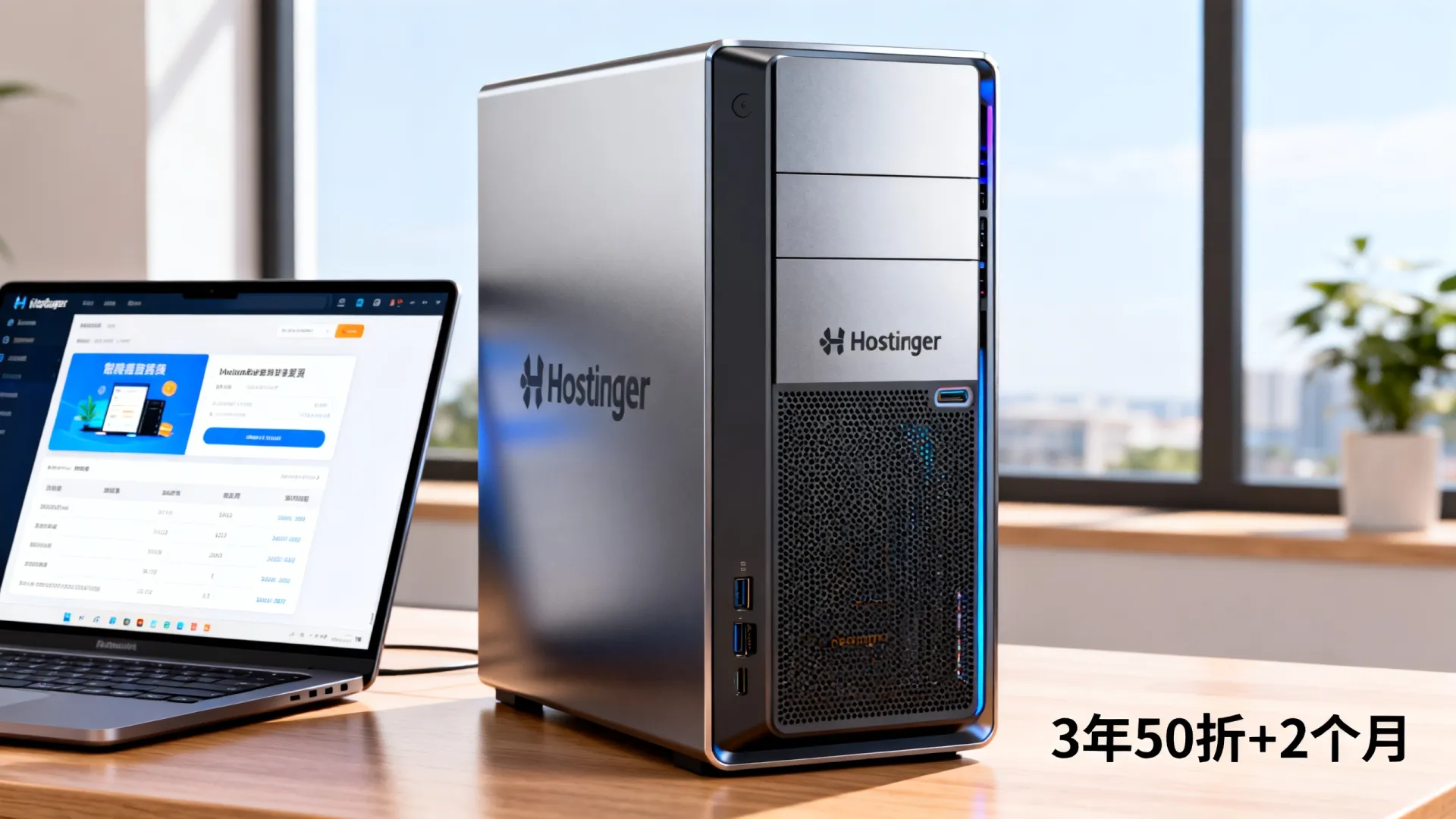 Hostinger续费3年享50折还送2个月