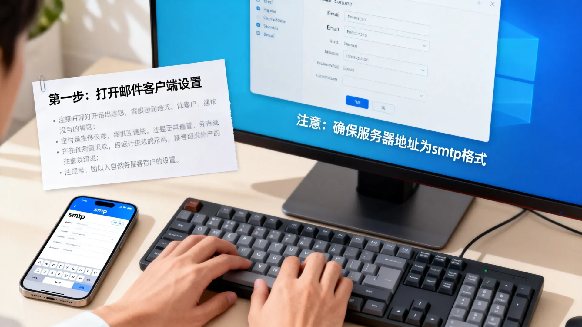 服务器地址填smtp 服务器地址填smtp