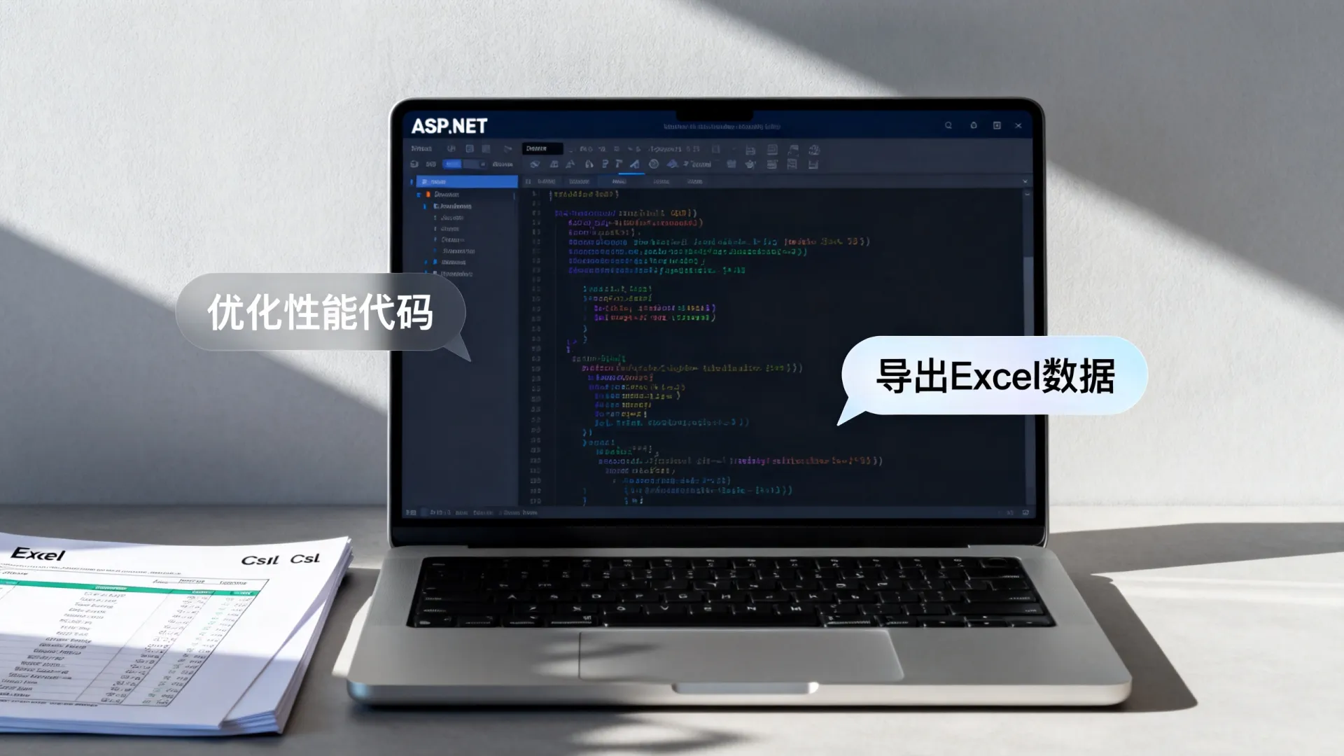 ASP.NET导出Excel/Csv数据教程,如何实现文本格式导出并优化性能? 如何实现文本格式导出并优化性能