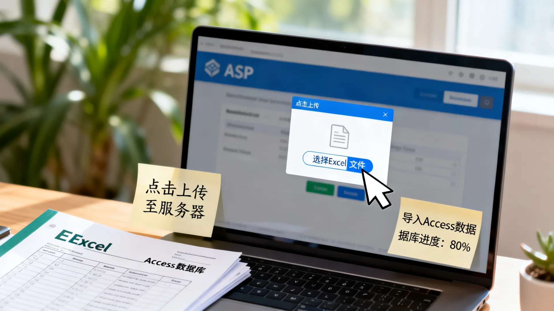 asp上传excel文件并将数据导入到access数据库