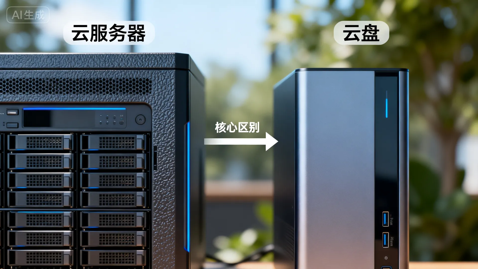服务器相当于云盘吗？深度解析云服务器与云盘核心区别