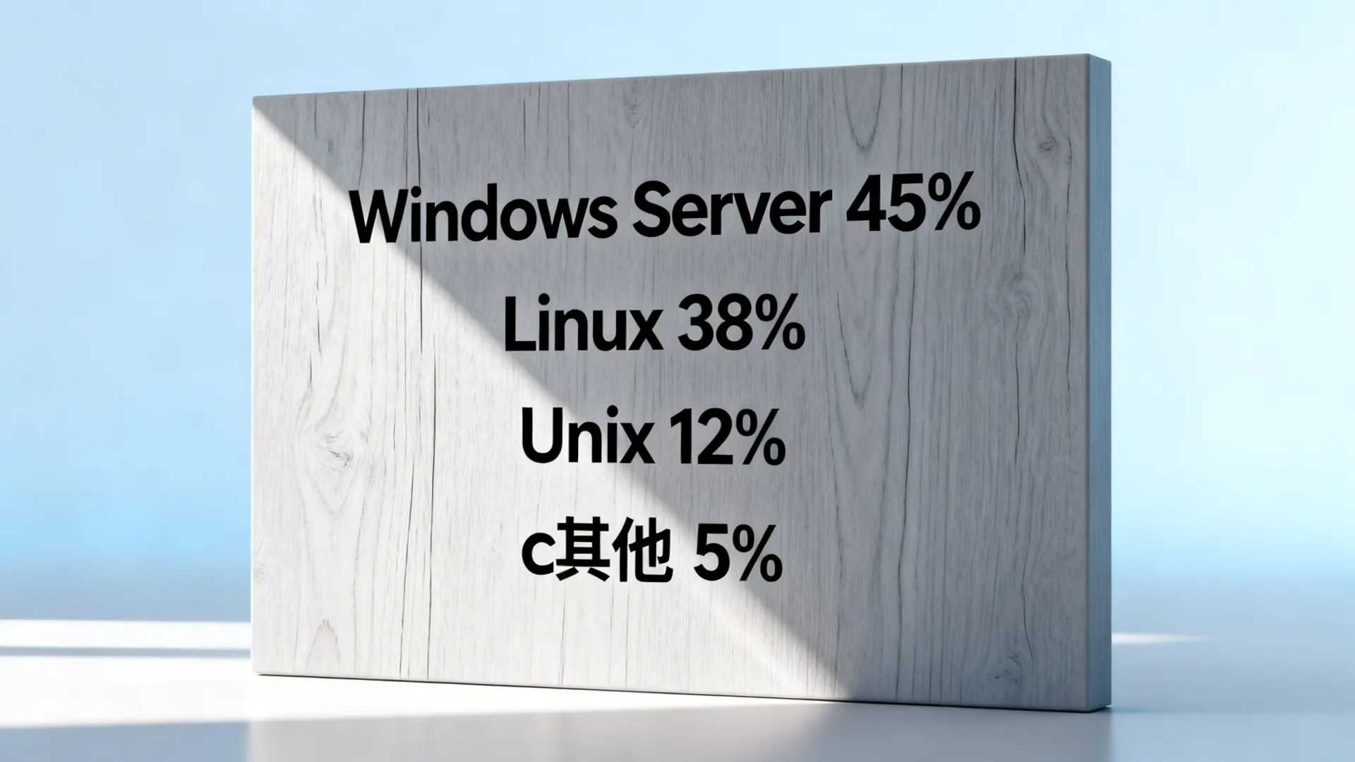 服务器操作系统份额 服务器操作系统份额